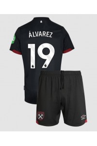 West Ham United Edson Alvarez #19 Babytruitje Uit tenue Kind 2024-25 Korte Mouw (+ Korte broeken)